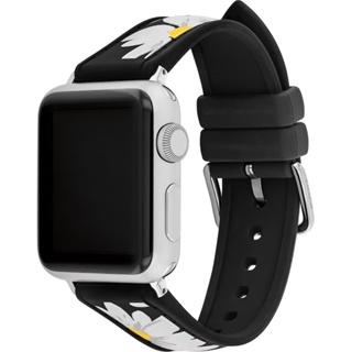COACH Apple Watch 錶帶 38/40/41mm 適用 矽膠錶帶-雛菊(不含手錶) CO14700246