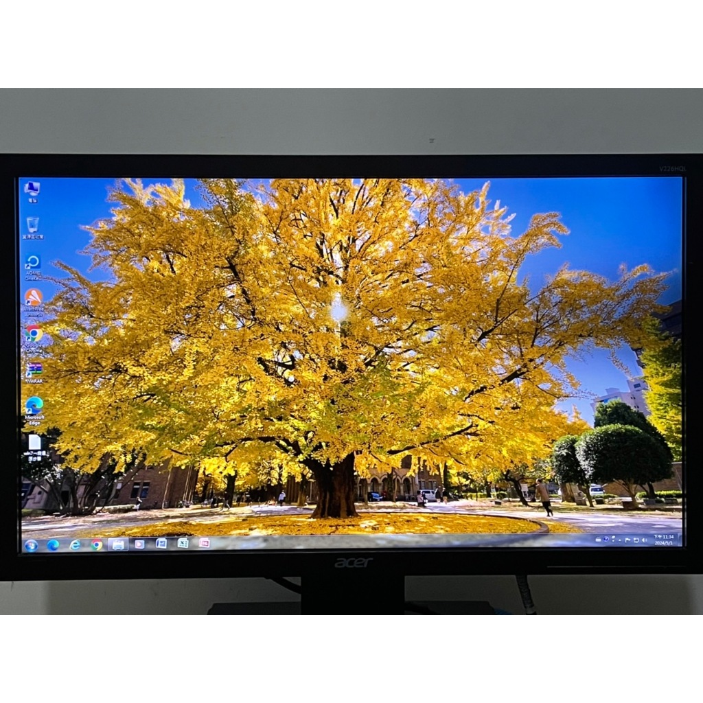 堪用品 宏碁Acer V226HQL 22型 21.5吋 16:9 FHD 1080P LED顯示器 (有DVI介面)