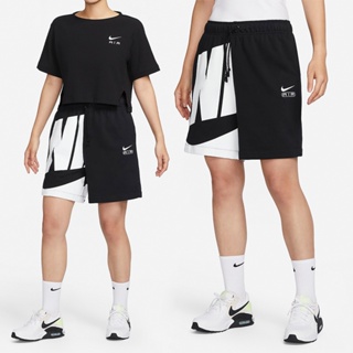 Nike AS W NSW AIR 6 MR FLC SHORT 女款 黑色 運動 休閒 短褲 FN2247-010