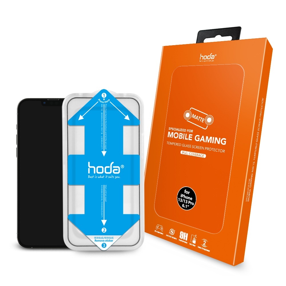 hoda iPhone 13/13pro  手遊專用霧面磨砂防眩光滿版玻璃保護貼