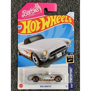 ^.^飛行屋(全新品)Hot Wheels 風火輪小汽車 合金車//雪佛蘭-芭比娃娃 1956 Corvette敞篷車