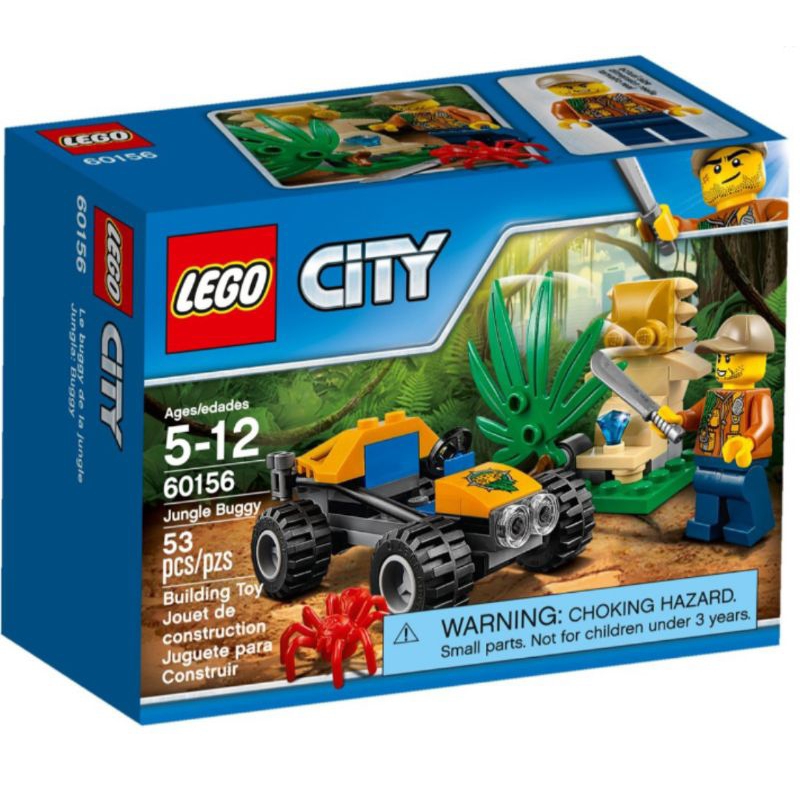 lego 60156 jungle buggy &amp; statue with leaf