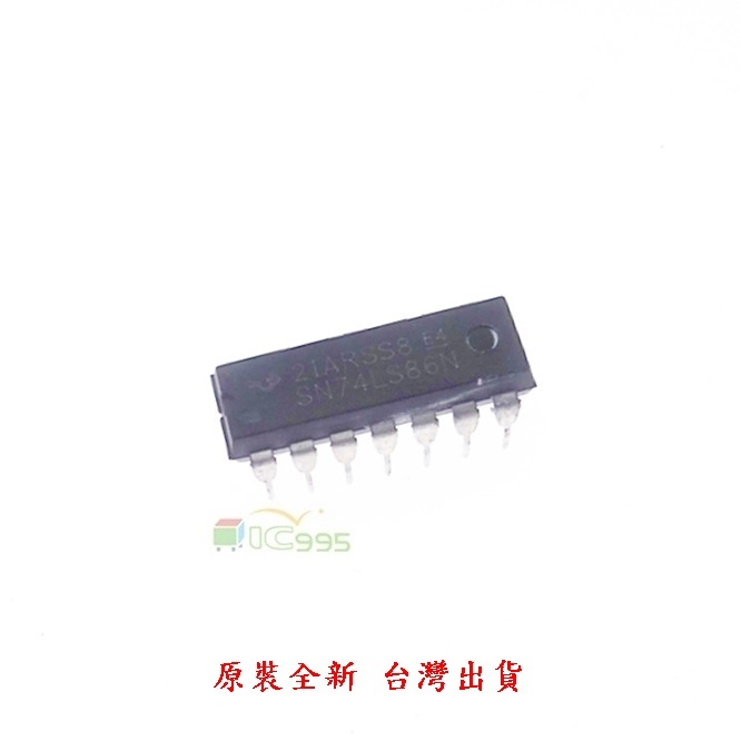 IC995 SN74LS86N 74LS86 四路2輸入異或閘 XOR 邏輯IC DIP-14 TES檢測 #8509
