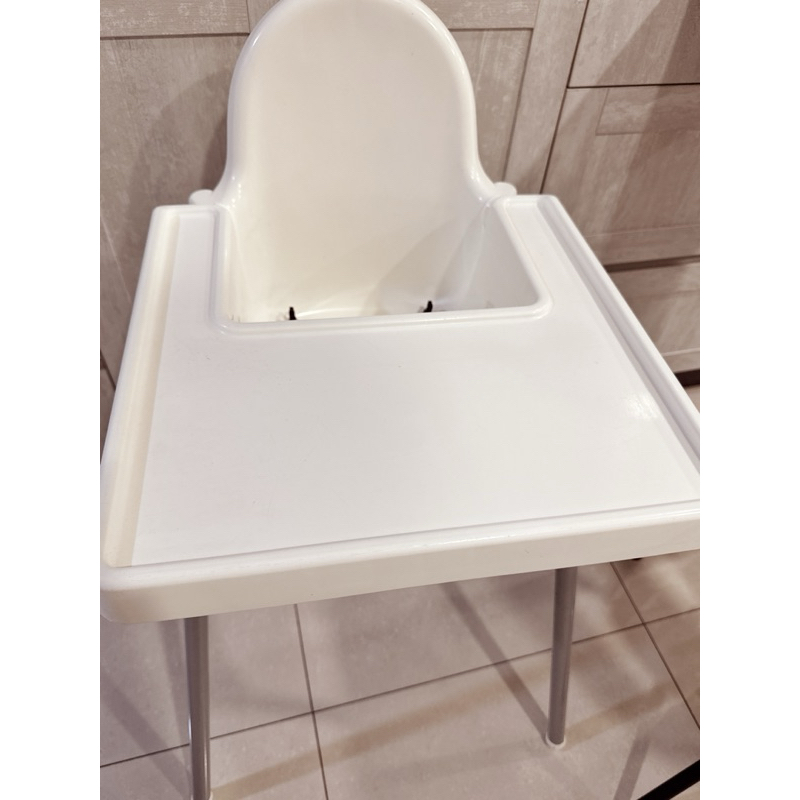 2手8成新IKEA 白色可拆餐桌椅（限自取）