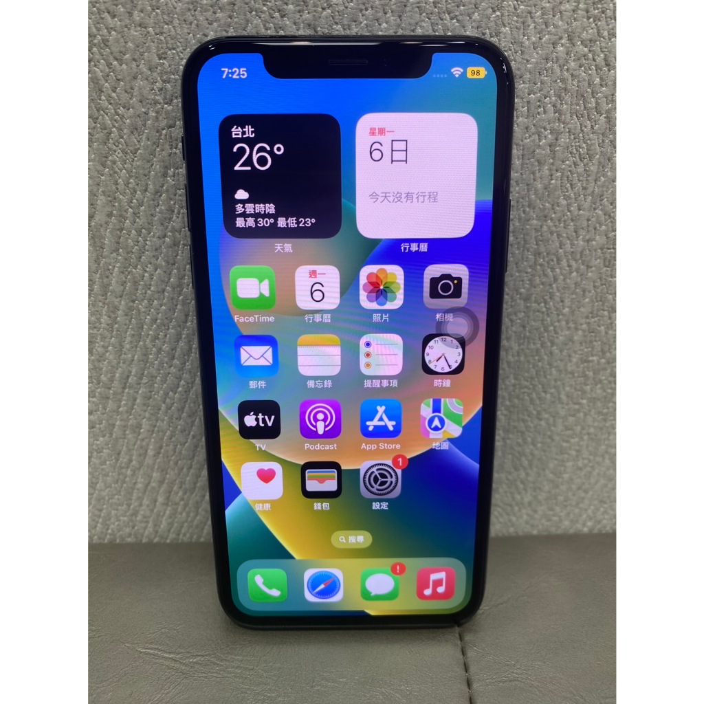 【柏格納】iPhone X 64G 5.8吋 黑#二手機#大里中興店80972