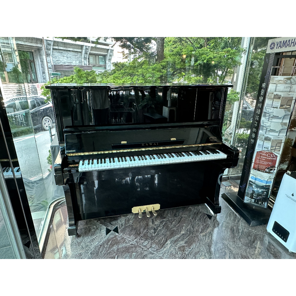 【中古鋼琴】KAWAI KU30 二手鋼琴《鴻韻樂器》直立式鋼琴 70周年紀念機種