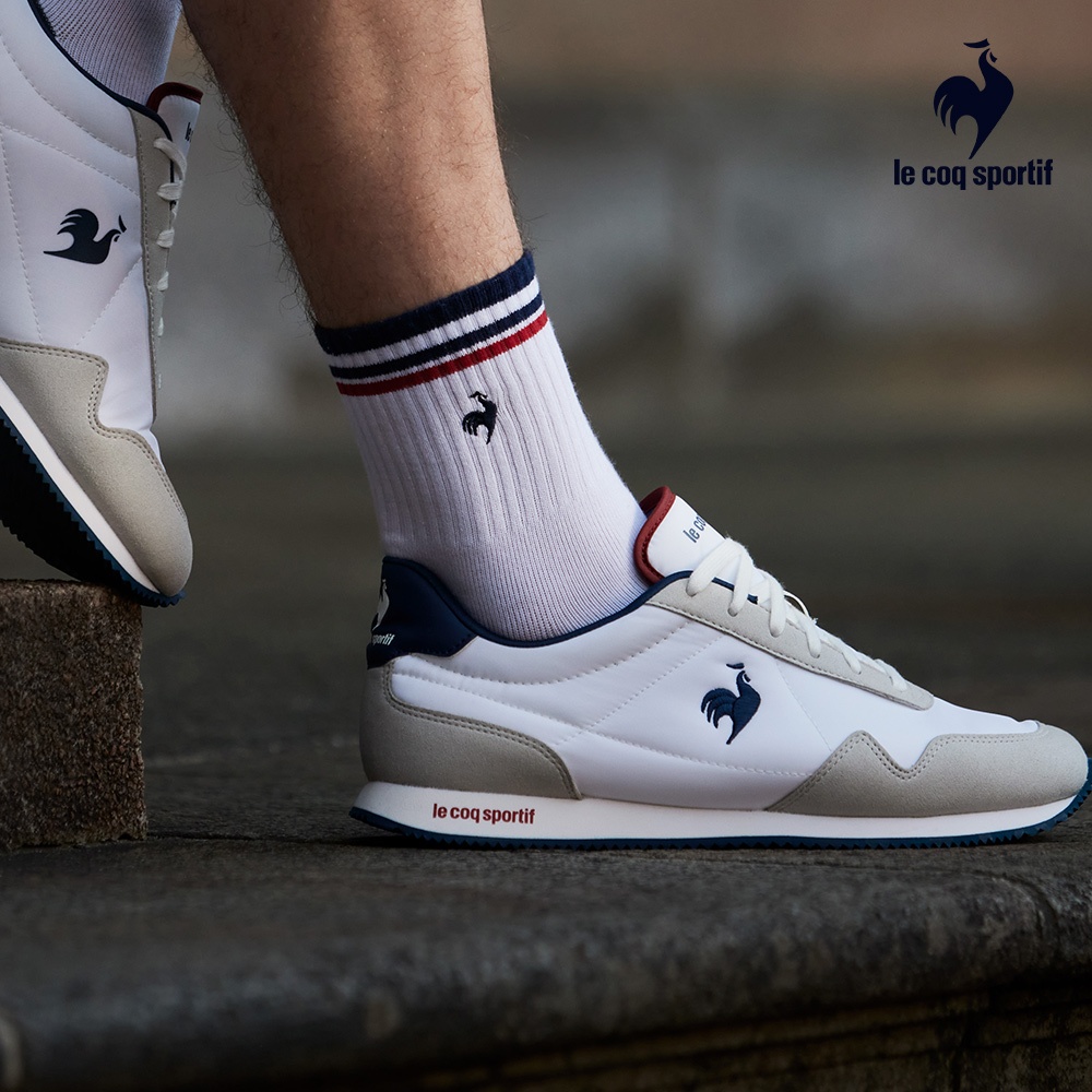 【LE COQ SPORTIF 法國公雞】CLS-X8慢跑鞋運動鞋-男女款-經典紅藍白色-LWT73107