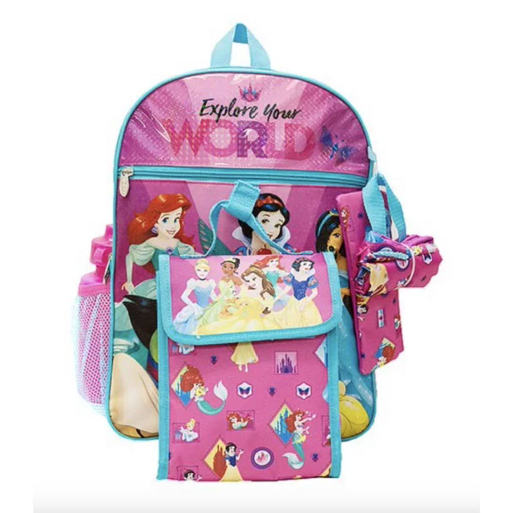 預購👍空運👍美國迪士尼 Princess 公主  小美人魚 灰姑娘 長髮公主 女童 兒童 後背包 包包 書包 筆袋 餐袋