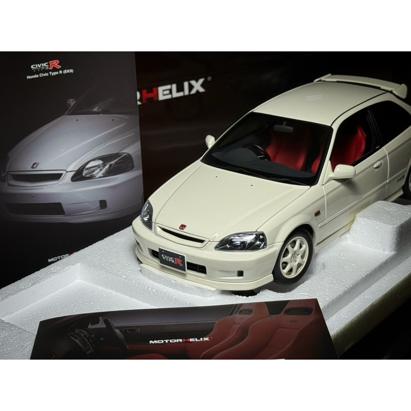 現貨 MotorHelix 1/18 Honda Civic Type-R EK9 喜美 本田 紅頭引擎 K8 模型車