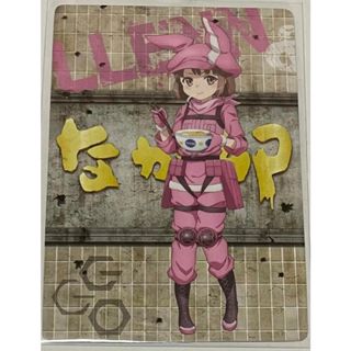 刀劍神域外傳Gun Gale Online なか卯 蓮/香蓮 合作限定 特典卡/收藏卡片 GGO/時雨澤惠一/黑星紅白