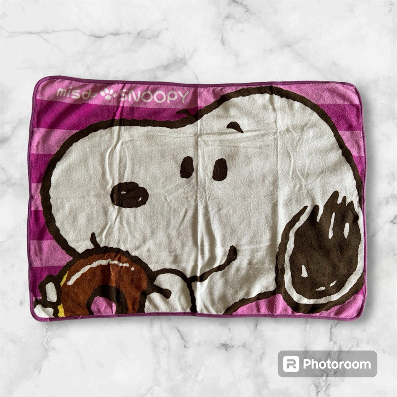 日本限定🌟2013 史努比【 Snoopy × mister donut 聯名】 甜甜圈 毛毯 冷氣毯 小被子 寵物毛毯
