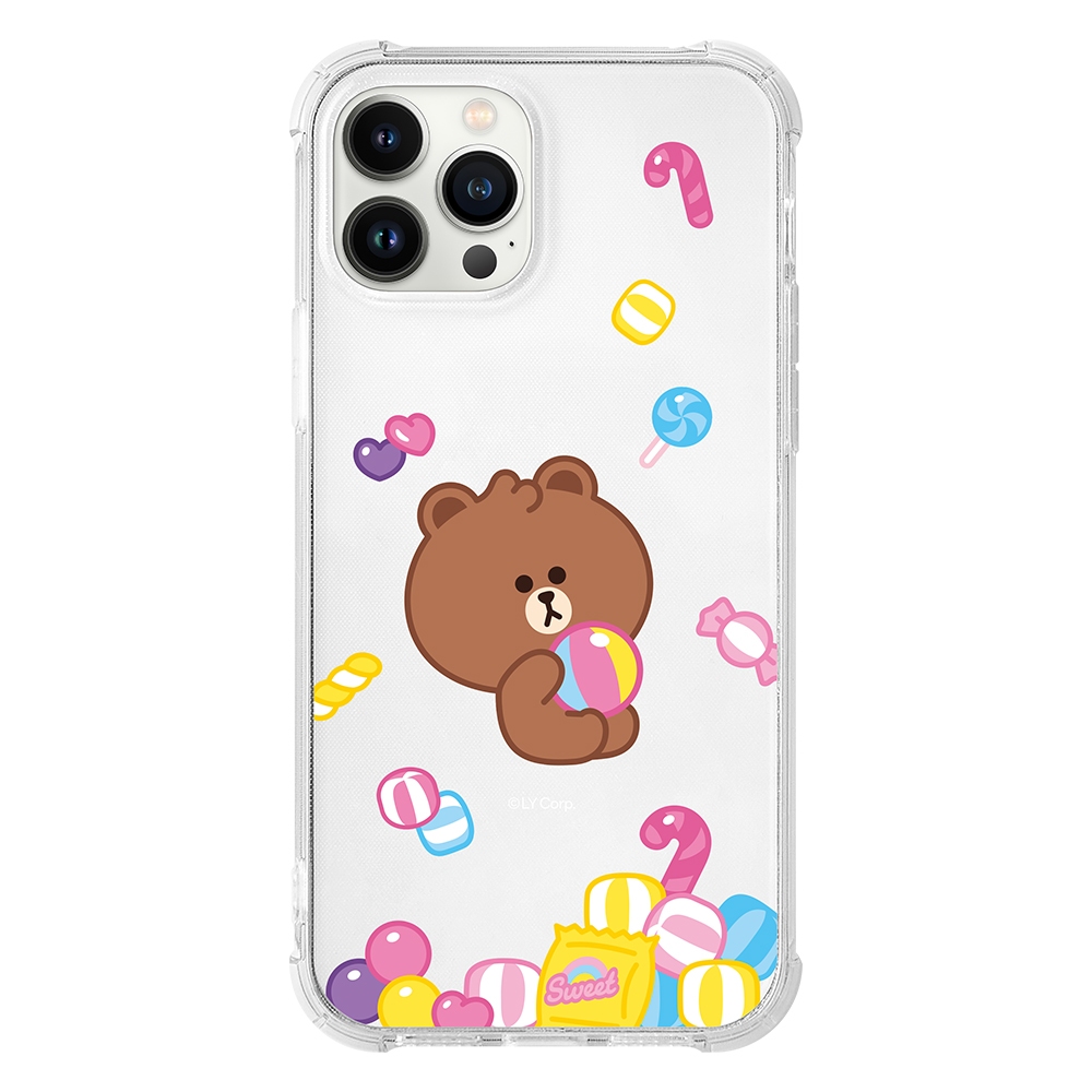 【TOYSELECT】LINE FRIENDS MINI-熊大的糖果世界全氣囊防摔iPhone手機殼