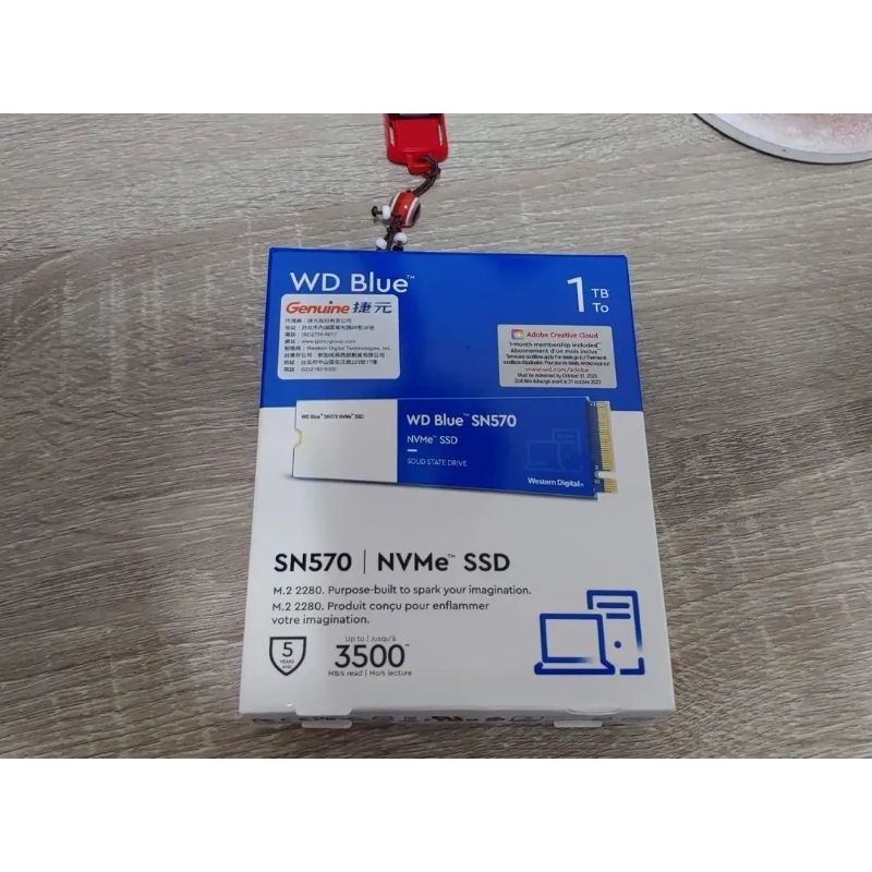 WD 威騰藍標 五年保 SN570 1TB NVMe M.2 PCIe TLC SSD