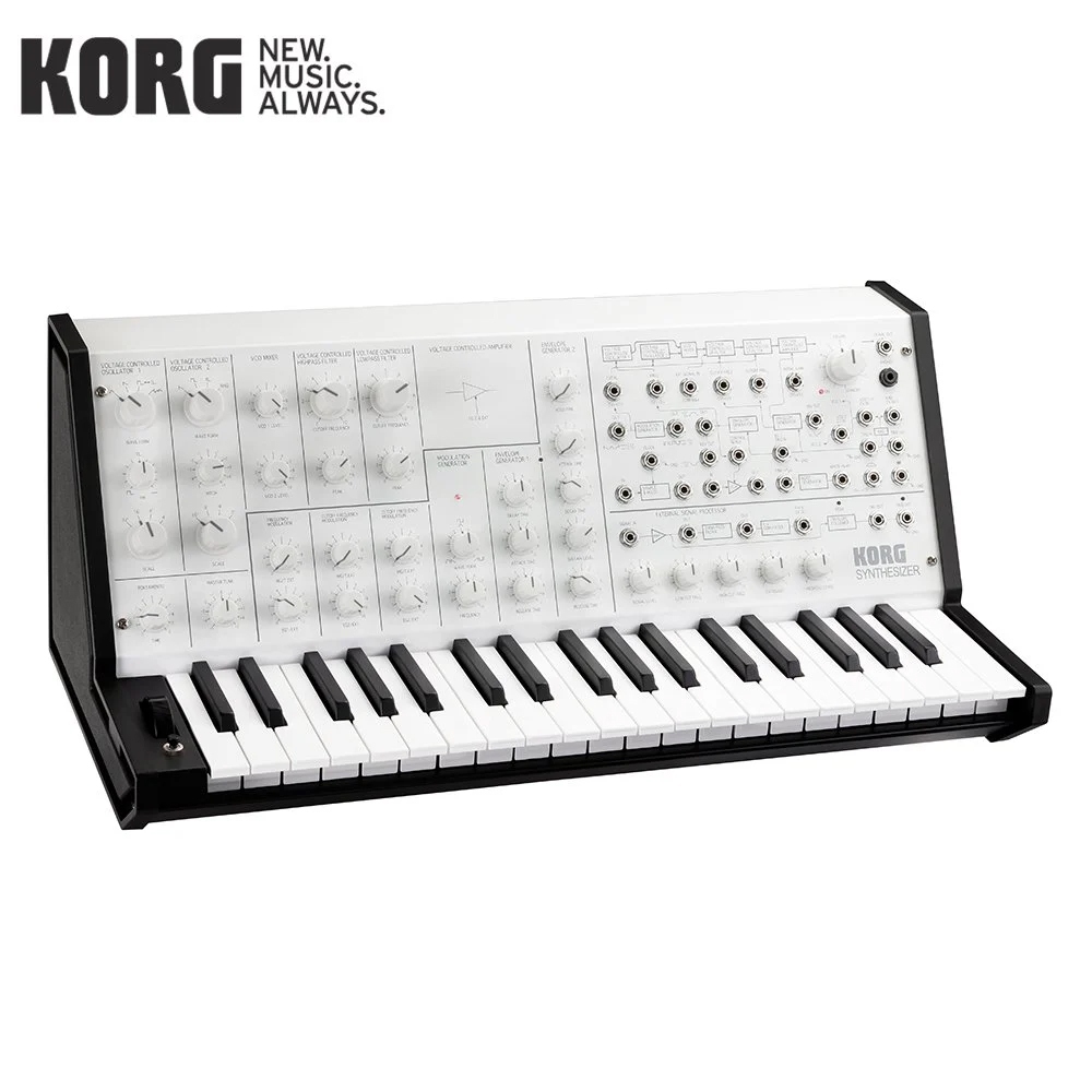 【KORG】 KORG MS-20 MINI WM 經典迷你復刻版合成器 限量白色款 | 穎凱公司貨 保固二年
