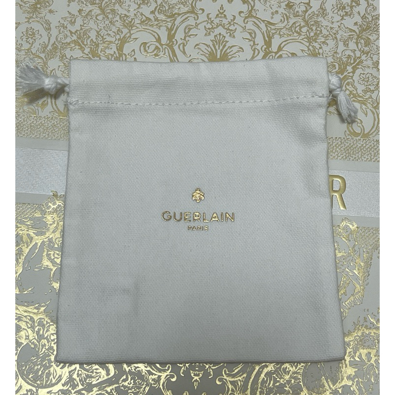 #Dior白色小束口袋#收納袋#嬌蘭Guerlain 束口袋#