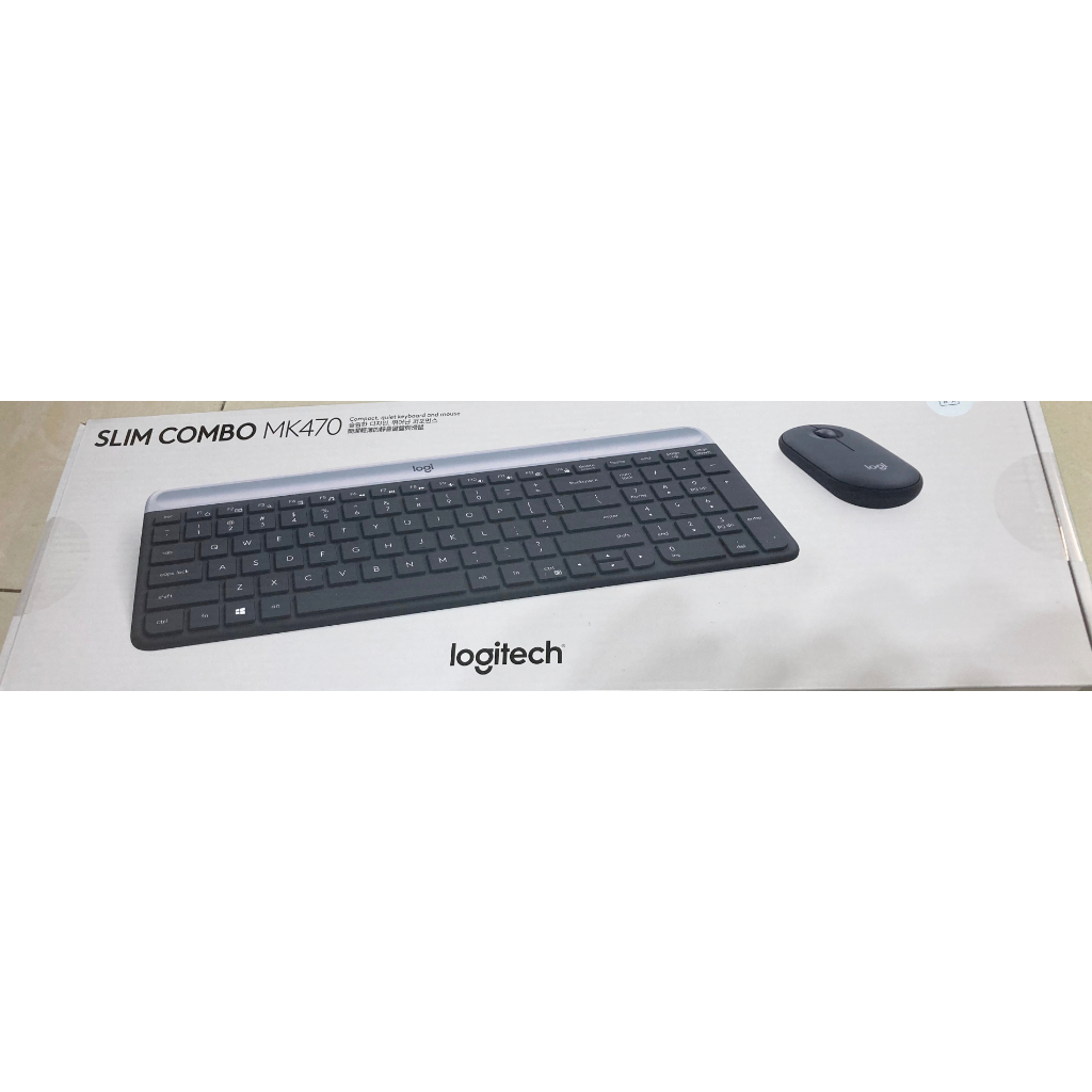 Logitech 羅技 MK470 纖薄無線鍵鼠組 - 石墨灰(全新）