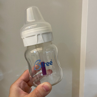 Bfree 玻璃防脹氣奶瓶 寬口徑 160ml 只用過兩三次近新