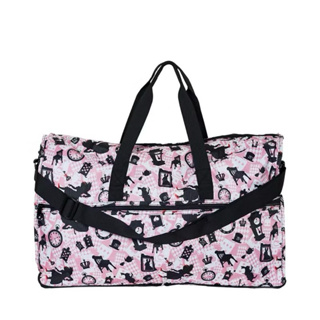 【Hapi+Tas】 H0004摺疊旅行袋(大)粉色波士頓 媽媽包 摺疊包 肩背包