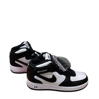 Nike DJ7840-002 Air Force 1 x Stüssy 皮革 女款中筒休閒鞋