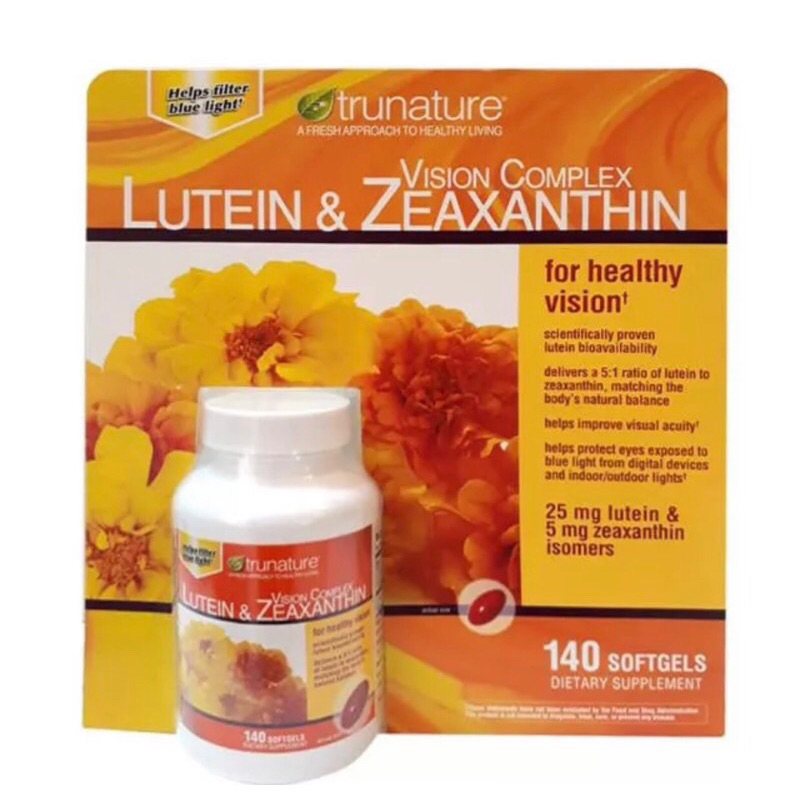 Trunature Lutein &amp; Zeaxanthin  葉黃素 玉米黃質 140顆 （美國直送）