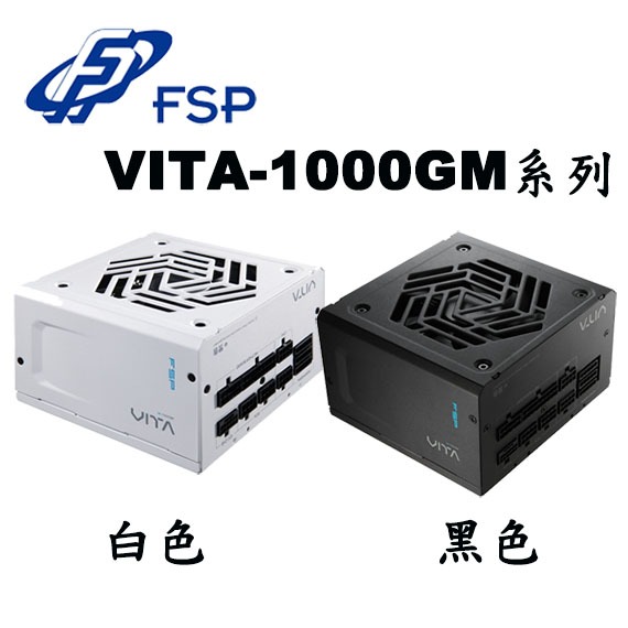 【MR3C】含稅 FSP全漢 1000W VITA GM 1000 金牌 ATX3.1 PCIe5.1 全模組電源供應器