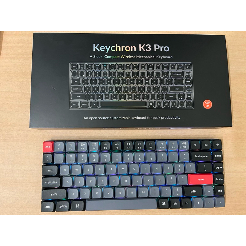 [二手] keychron k3 pro 藍芽 矮軸 紅軸 機械式鍵盤
