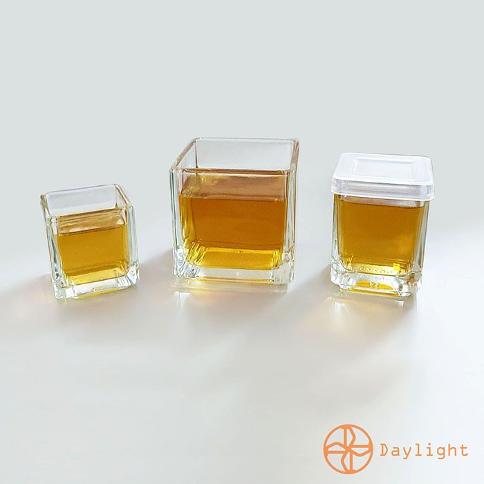【Daylight】台灣製 75/120/300ml 方型玻璃杯 方杯 奶酪杯 四方杯 四角杯 布丁杯 燭台杯 方形杯