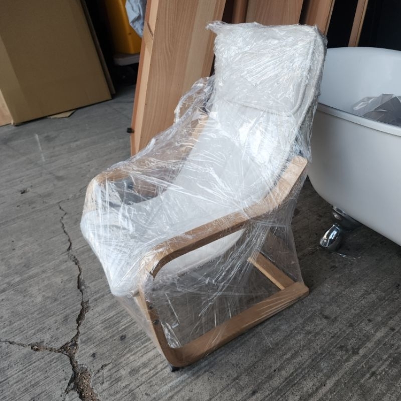 【惜福二手店】椅套已清洗 宜家IKEA 白色 兒童休閒椅/兒童椅/躺椅