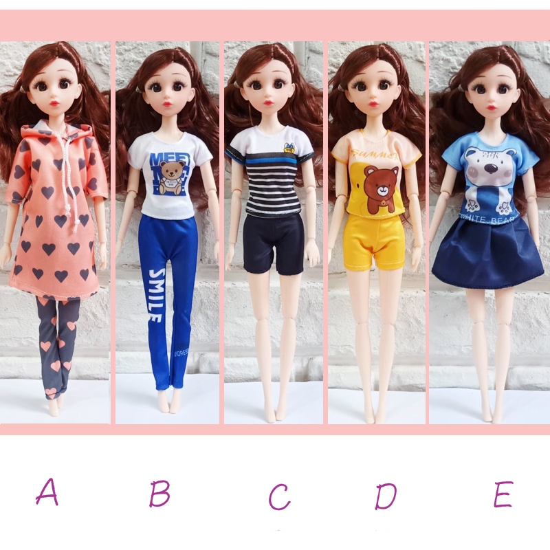 [靚妞兒小舖]芭比娃娃衣服 時裝 換裝芭比衣服11寸30cm芭比娃娃裙子換裝娃娃衣服