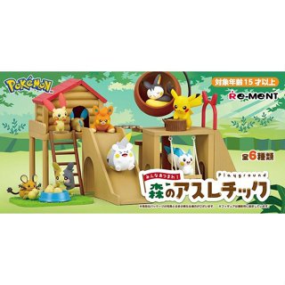 ☆88玩具收納☆日本 6盒 207650 寶可夢 遊樂場 神奇寶貝皮卡丘 景品公仔人偶模型盒玩場景擺飾 特價