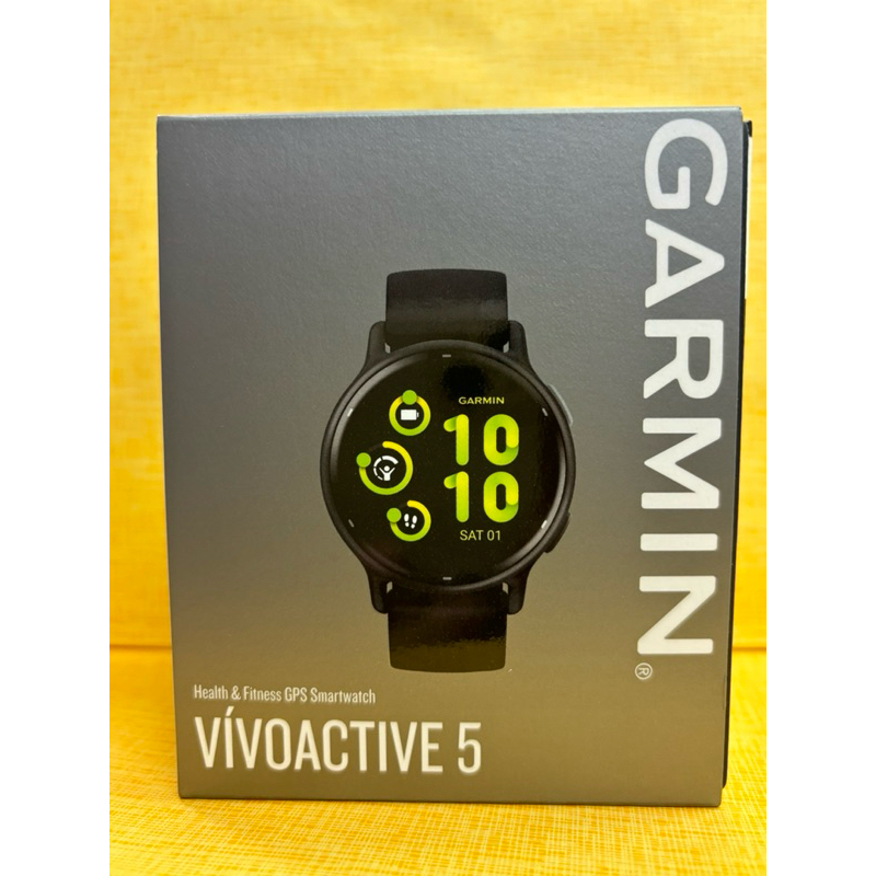 (全新保證公司貨)(免運費或台北車站面交)Garmin vívoactive 5 GPS 智慧腕錶_大方光譜黑
