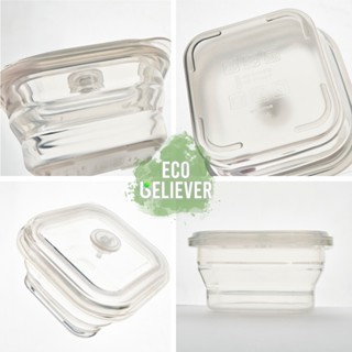 Eco Believer鉑金食品級矽膠保鮮盒 臺灣食藥署合格 保鮮盒 折疊保鮮盒 折疊便當盒 微波保鮮盒 矽膠便