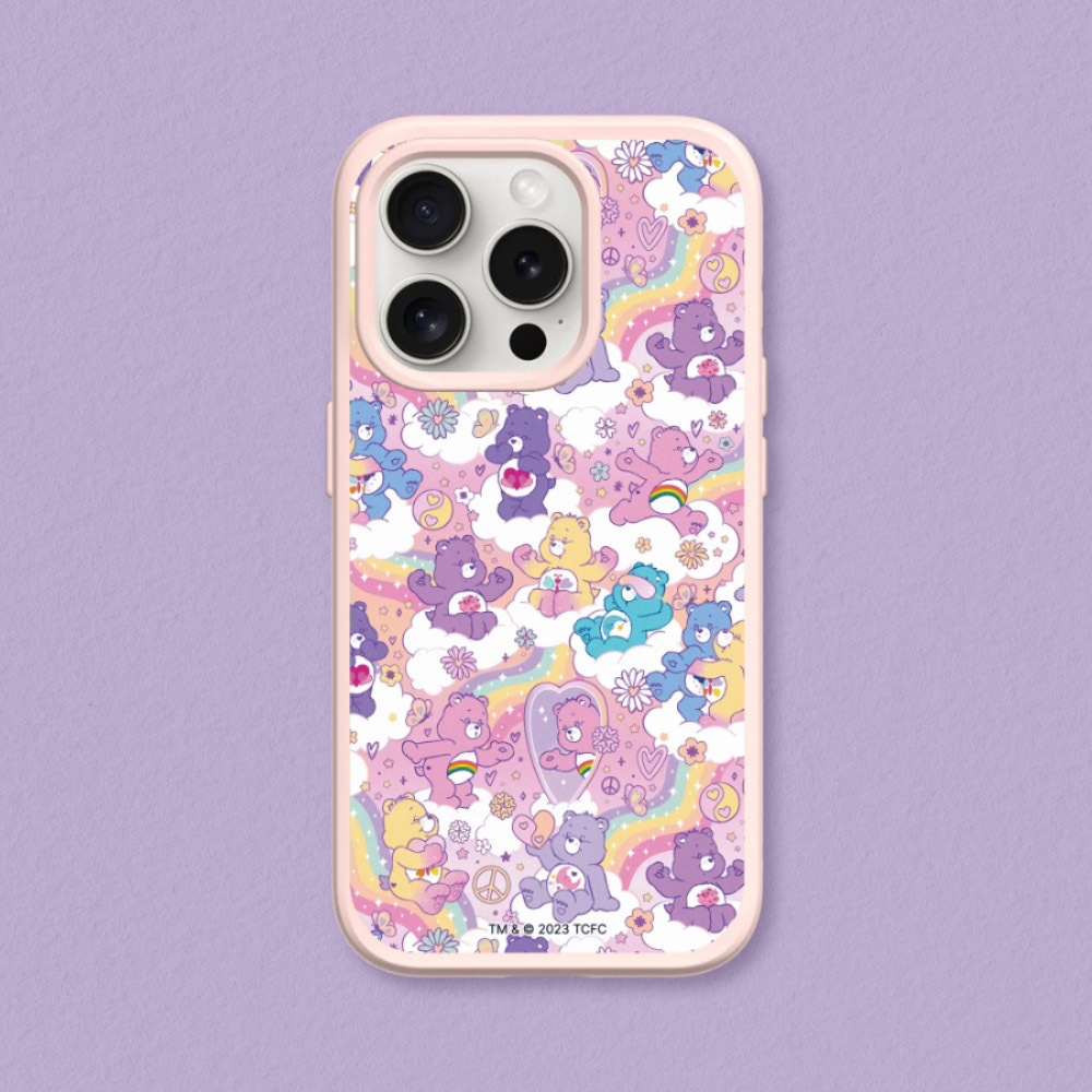 犀牛盾適用iPhone SolidSuit MagSafe兼容殼∣Care Bears/粉紫樂園