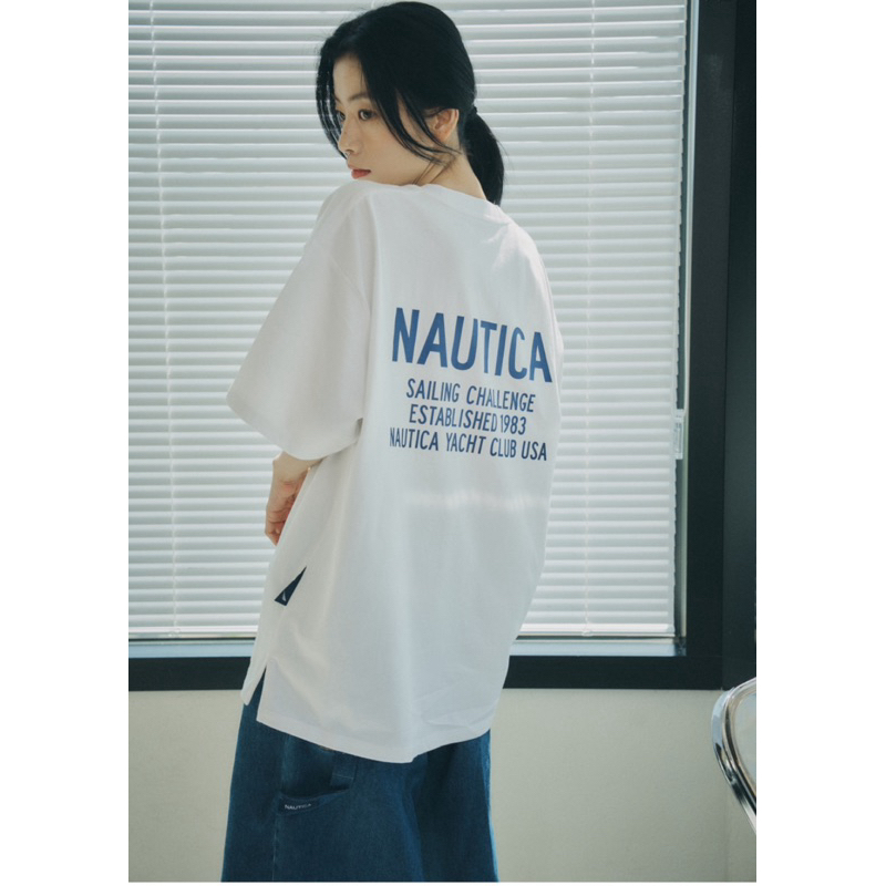 《OUBA》🇰🇷🇰🇷韓國代購 Nautica白帆刺繡背後字母印花短袖T恤