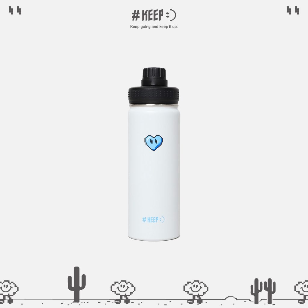 #KEEP LOVE Magsafe Bottle 磁吸水壺 不鏽鋼保溫瓶 手機架 手機專用 外拍不求人【KS216】