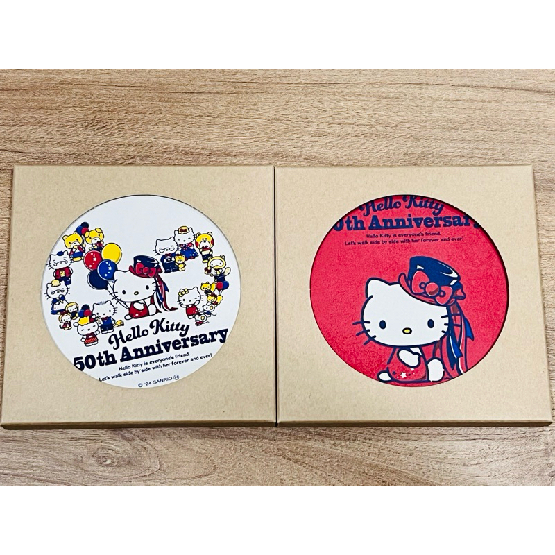 Hello Kitty 50週年 東京車站限定款 珪藻土吸水杯墊