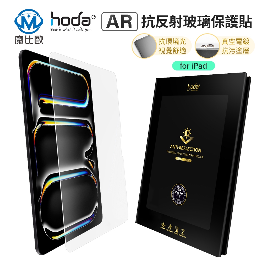 hoda iPad AR抗反射 玻璃保護貼 適用 iPad mini Pro Air 13吋 11吋 2024 2025