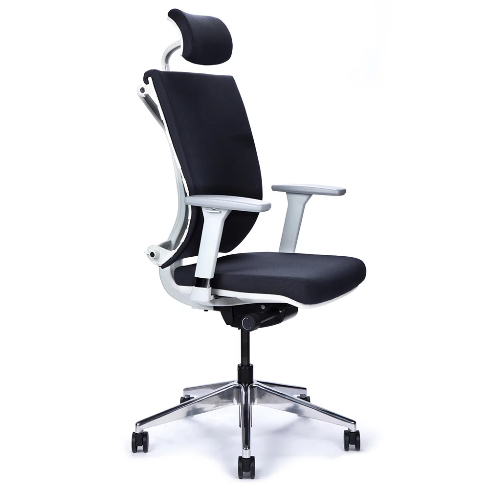 【人體工學生活館】WING-M13 人體工學椅 (灰框/座墊黑布/鋁腳/無腳凳/可調座深)