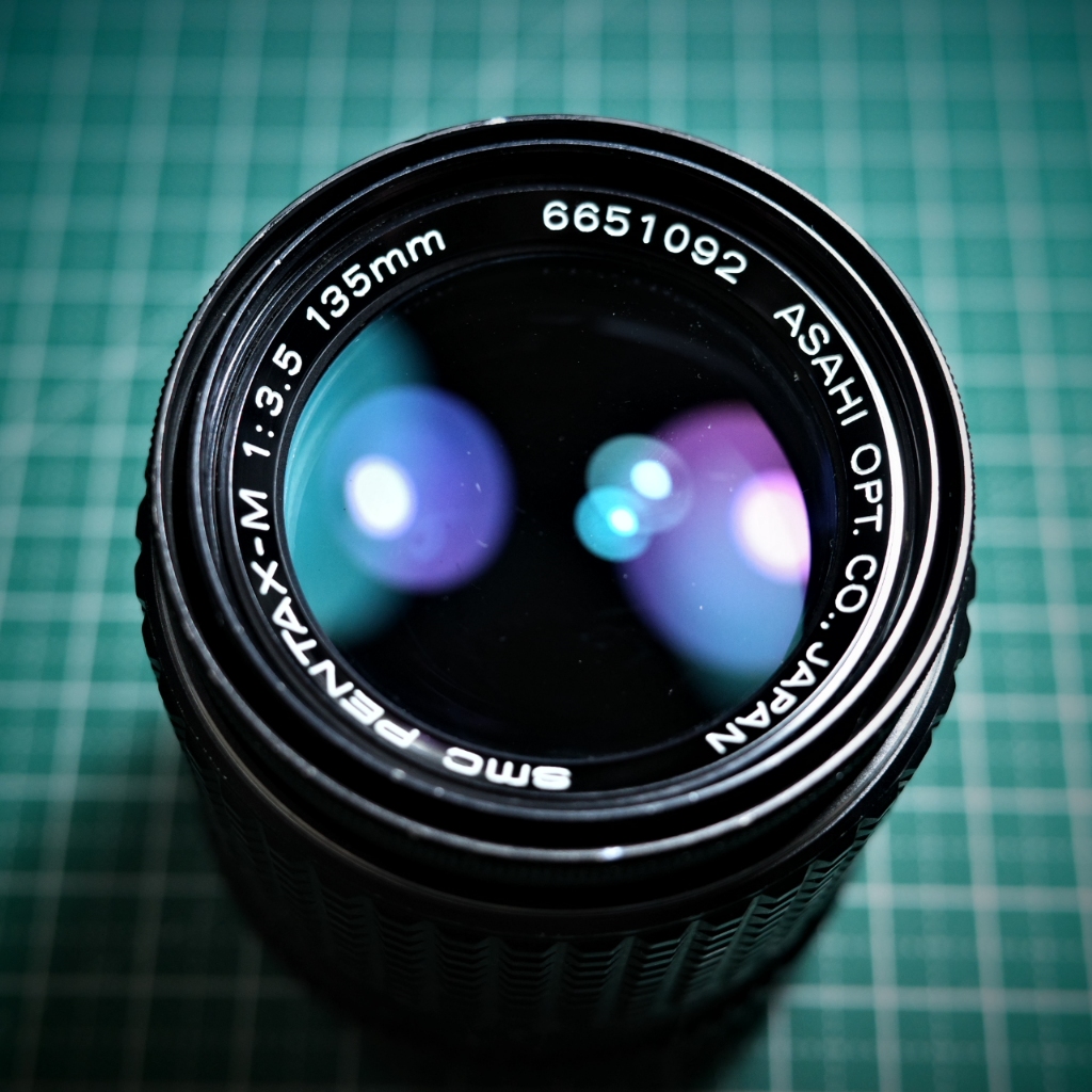 《二手鏡頭》SMC PENTAX-M 135mm F3.5 老鏡頭 PK接環 人像鏡 大光圈 定焦鏡