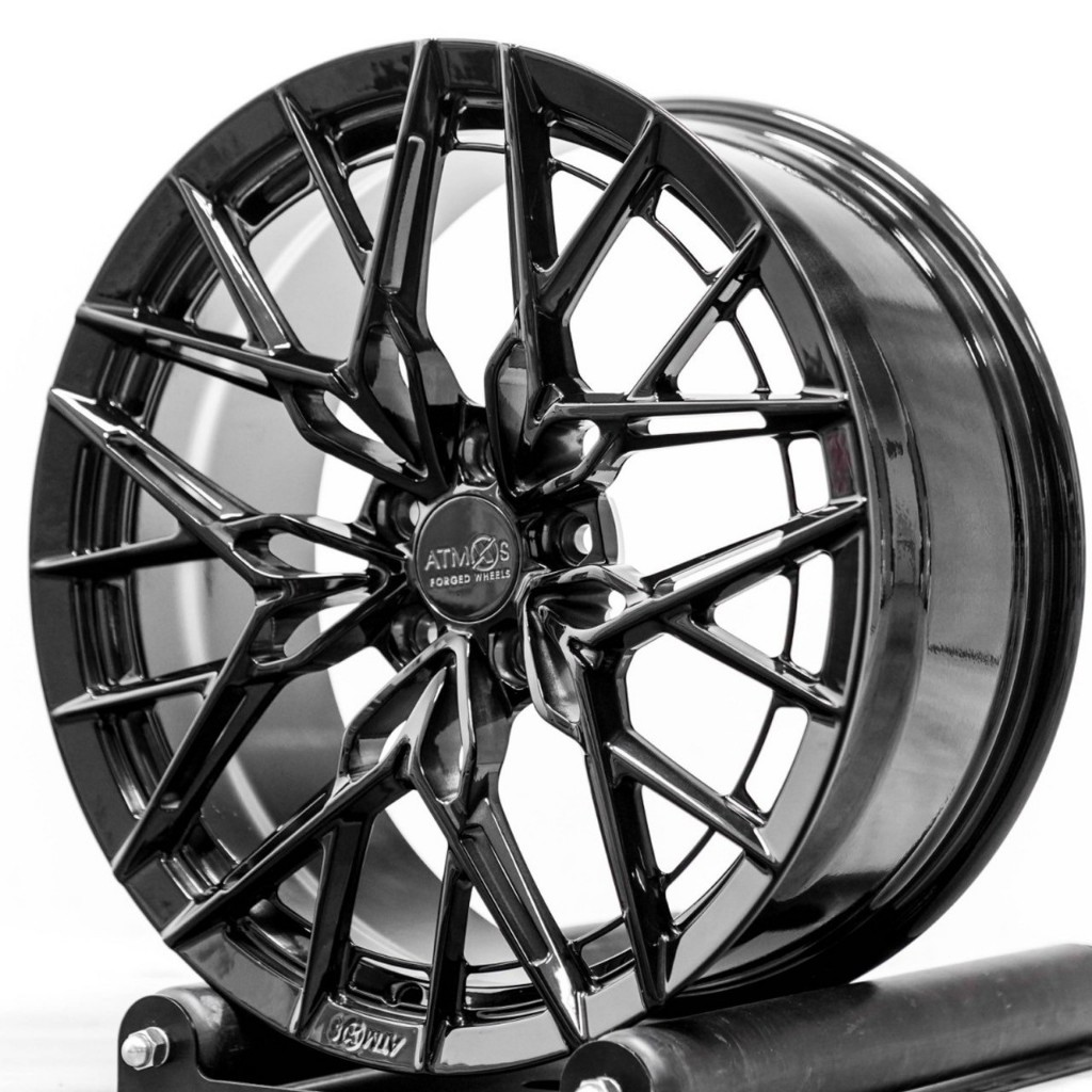 +歐買尬輪胎館+全新ATMOS X MODEL5 19吋鍛造鋁圈 拉絲黑 5/114 8.5J ET42 單顆9.5公斤