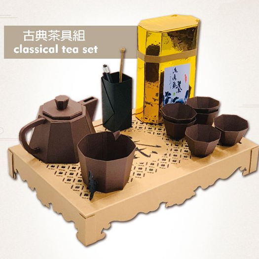 《鴻天閣》●純手作茶具組 往生紙紮 往生用品 紙紮茶具 紙紮茶壺