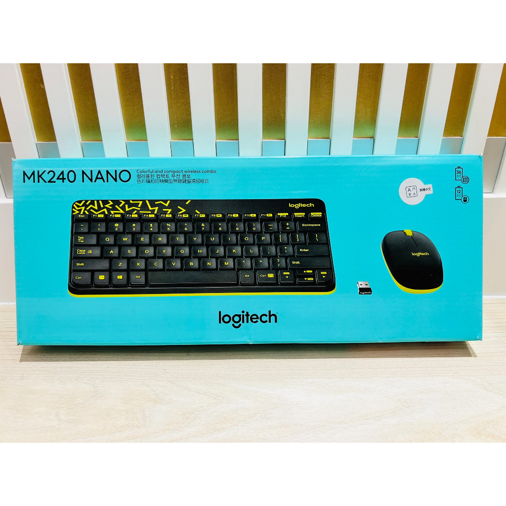 羅技 MK240 nano 無線鍵盤滑鼠組