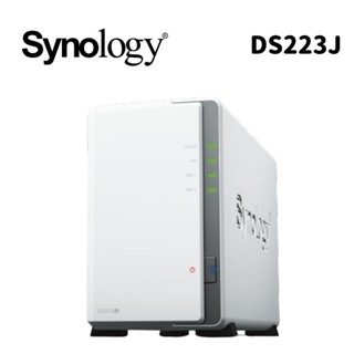 Synology 群暉 DiskStation DS223j 2Bay NAS網路儲存伺服器【可升級】