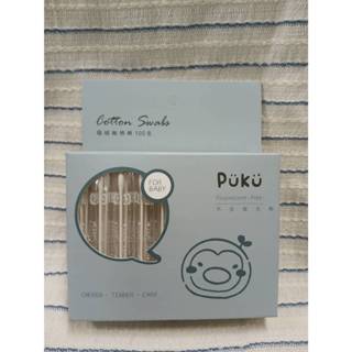 PUKU 藍色企鵝 - 極細軸棉花棒(100入裝)