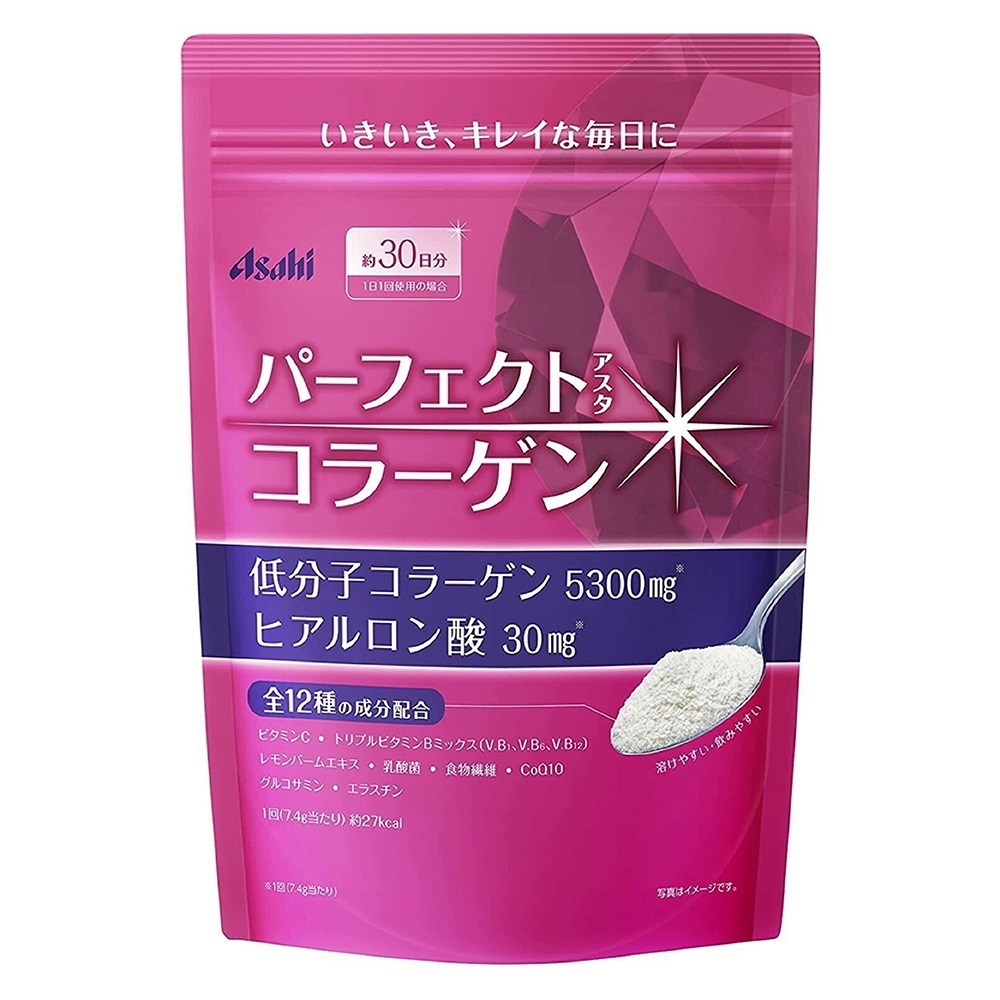 Asahi 朝日 膠原蛋白粉 粉色 30天 膠原蛋白
