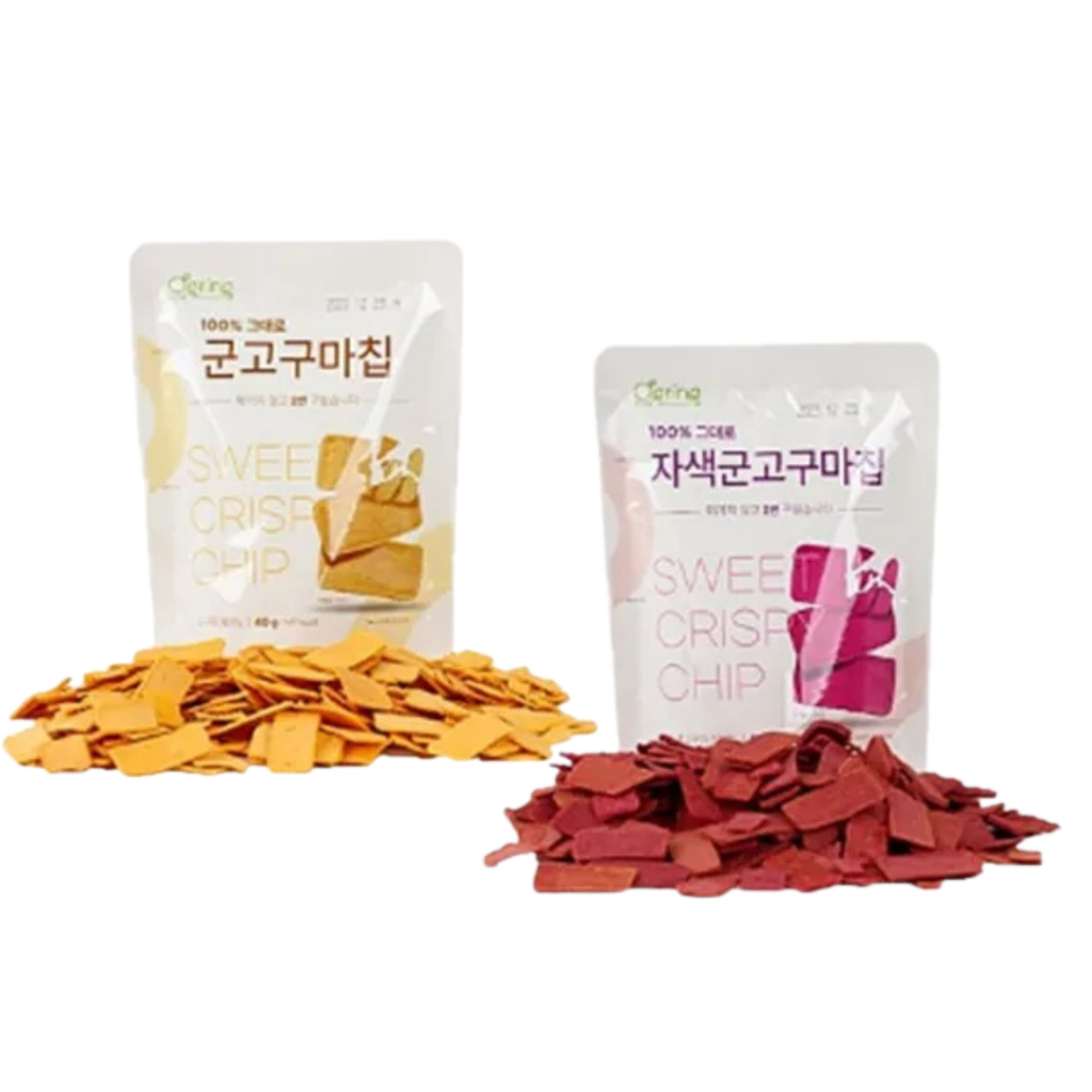 👶🏻可可貝兒👶🏻 韓國 SPRING DAY 無添加香烤地瓜脆片 原味 / 紫薯 地瓜點心