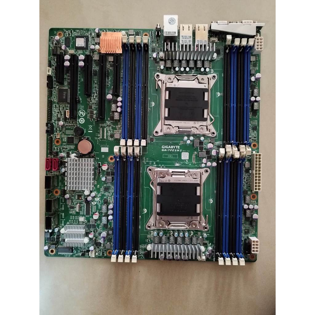 技嘉Xeon E5 X79 GA-7PESH2 C602 主機板 24核/48緒庫存新品 X9DRI LSI2008