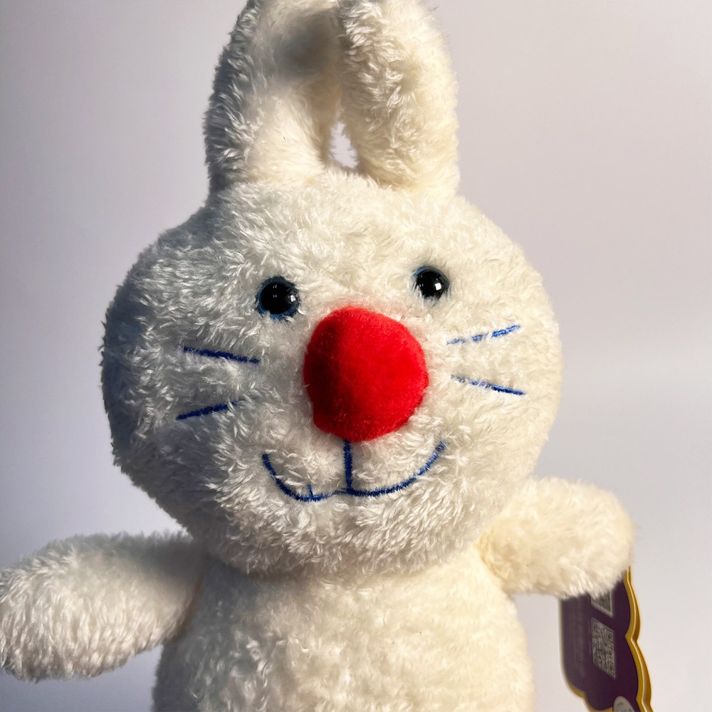 二手 紅鼻子 兔子 娃娃 玩偶 布偶 可愛 娃娃機商品 6吋