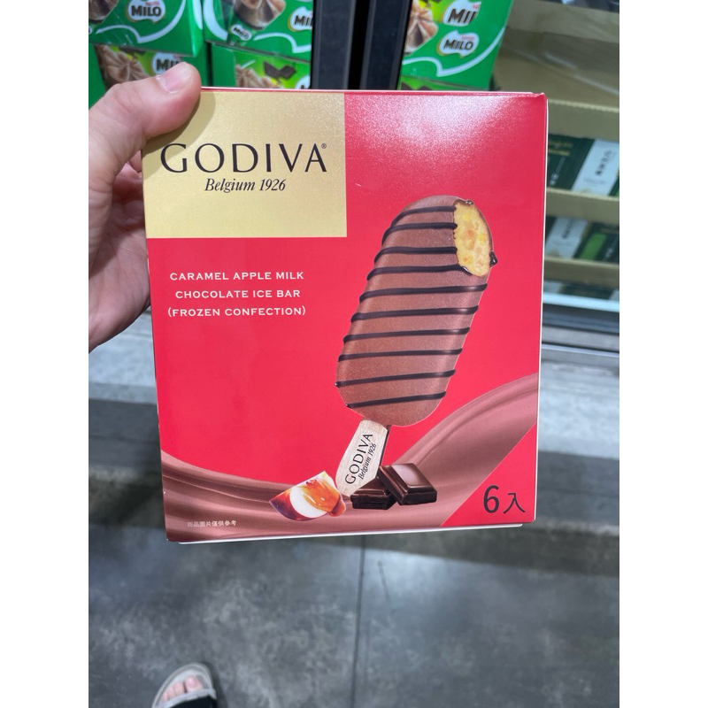 第二賣場拆賣1支86元Godiva焦糖蘋果牛奶巧克力雪糕72公克*六隻低溫配送#144870