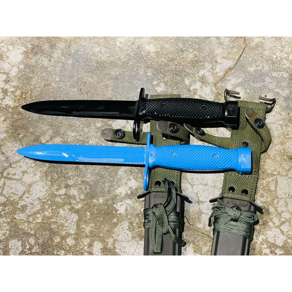 【軍宅小物】 M7訓練用刺刀 黑色藍色 表演訓練演示用
